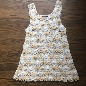 525 hand crochet tunic